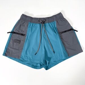 💙 Bearded Goat Summit Shorts – Two-Tone Blue & Gray – Size S/M – Retail: $85 💙